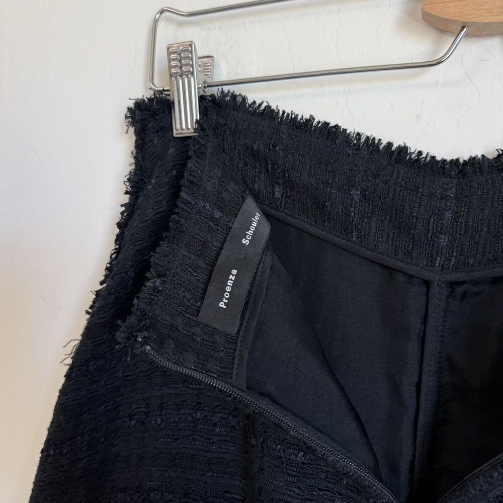 Proenza Schouler Size 8 Womens Tweed Woven A Line Asymmetric Midi Skirt Career - Picture 9 of 16